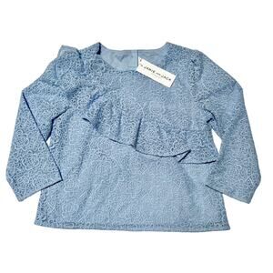 NWT Janie And Jack Lace Ruffle Top Size 8